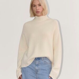 Everlane Slouchy Funnel Neck in Everyday Cotton